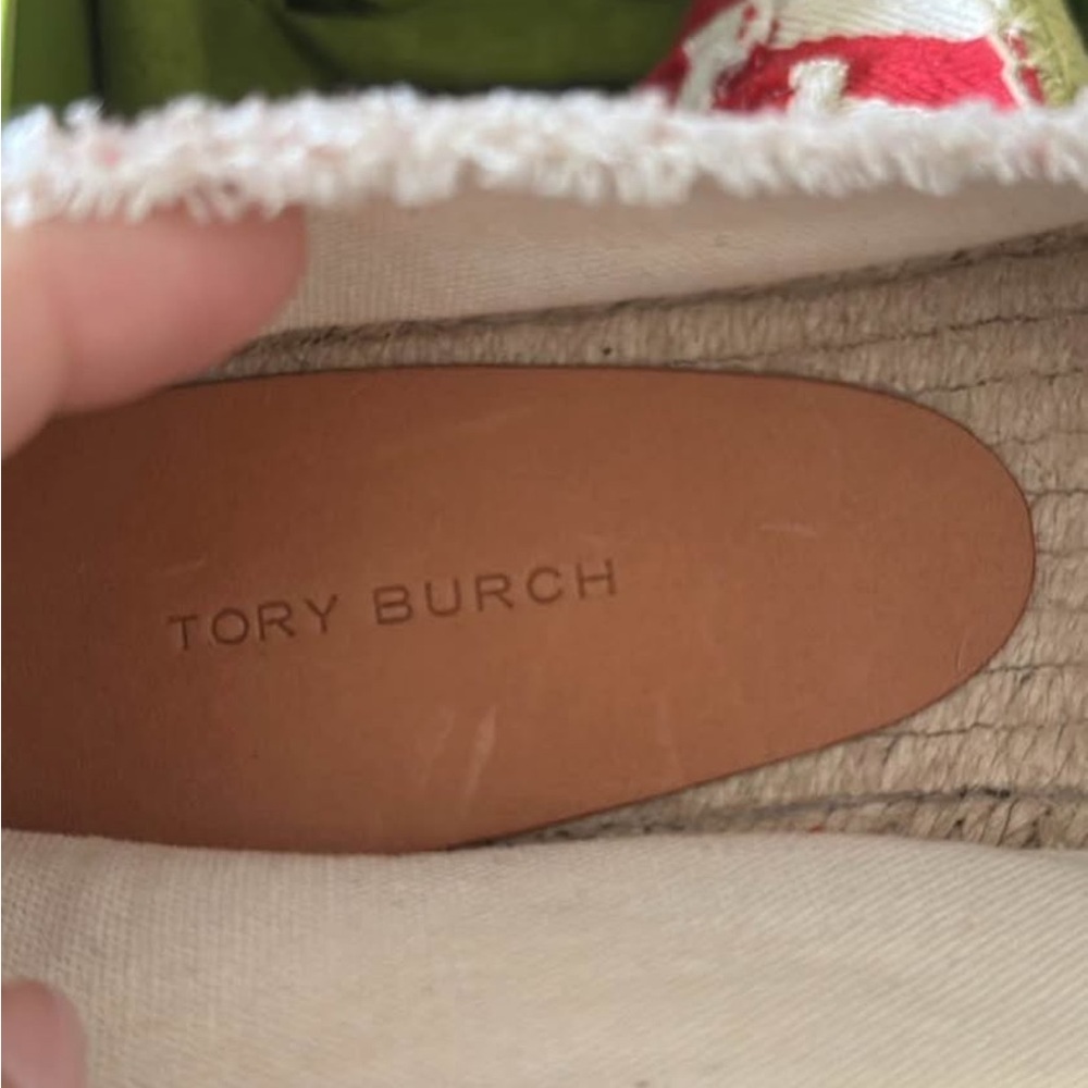 New! Tory Burch Frayed Espadrilles - Picture 5 of 6